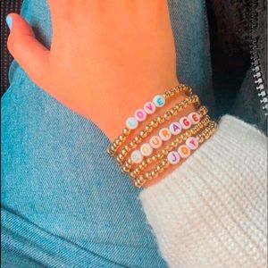 FREE with any purchase-8 pcs Letter Beaded Bracelet